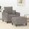 Sofa Krėslas su pakoja, taupe spalvos, 60cm, audinys