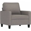Sofa Krėslas su pakoja, taupe spalvos, 60cm, audinys