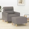 Sofa Krėslas su pakoja, taupe spalvos, 60cm, audinys