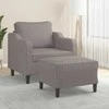 Sofa Krėslas su pakoja, taupe spalvos, 60cm, audinys
