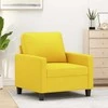 Sofa Krėslas, šviesiai geltonos spalvos, 60cm, audinys