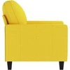 Sofa Krėslas, šviesiai geltonos spalvos, 60cm, audinys
