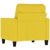 Sofa Krėslas, šviesiai geltonos spalvos, 60cm, audinys