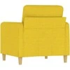 Sofa Krėslas, šviesiai geltonos spalvos, 60cm, audinys