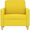 Sofa Krėslas, šviesiai geltonos spalvos, 60cm, audinys
