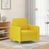Sofa Krėslas, šviesiai geltonos spalvos, 60cm, audinys