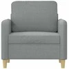 Sofa Krėslas, šviesiai pilkos spalvos, 60cm, audinys