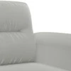 Sofa Krėslas, šviesiai pilkos spalvos, 60cm, mikropluošto audinys
