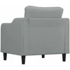 Sofa Krėslas, šviesiai pilkos spalvos, 60cm, audinys