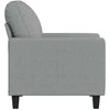 Sofa Krėslas, šviesiai pilkos spalvos, 60cm, audinys