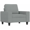 Sofa Krėslas, šviesiai pilkos spalvos, 60cm, audinys