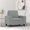 Sofa Krėslas, šviesiai pilkos spalvos, 60cm, audinys