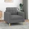 Sofa Krėslas, tamsiai pilkos spalvos, 60cm, audinys