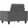 Sofa Krėslas, tamsiai pilkos spalvos, 60cm, audinys