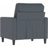 Sofa Krėslas, tamsiai pilkos spalvos, 60cm, aksomas