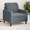 Sofa Krėslas, tamsiai pilkos spalvos, 60cm, aksomas
