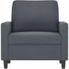 Sofa Krėslas, tamsiai pilkos spalvos, 60cm, aksomas