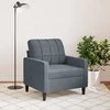 Sofa Krėslas, tamsiai pilkos spalvos, 60cm, aksomas