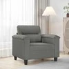 Sofa Krėslas, tamsiai pilkos spalvos, 60cm, mikropluošto audinys