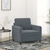 Sofa Krėslas, tamsiai pilkos spalvos, 60cm, aksomas