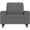 Sofa Krėslas, tamsiai pilkos spalvos, 60cm, audinys