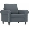 Sofa Krėslas, tamsiai pilkos spalvos, 60cm, aksomas