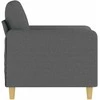 Sofa Krėslas, tamsiai pilkos spalvos, 60cm, audinys