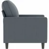 Sofa Krėslas, tamsiai pilkos spalvos, 60cm, aksomas