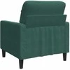 Sofa Krėslas, tamsiai žalios spalvos, 60cm, aksomas