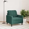 Sofa Krėslas, tamsiai žalios spalvos, 60cm, aksomas