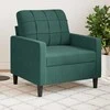 Sofa Krėslas, tamsiai žalios spalvos, 60cm, aksomas
