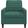 Sofa Krėslas, tamsiai žalios spalvos, 60cm, aksomas