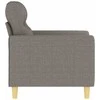 Fotelis Krėslas, taupe spalvos, 60cm, audinys