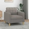 Fotelis Krėslas, taupe spalvos, 60cm, audinys