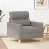 Fotelis Krėslas, taupe spalvos, 60cm, audinys