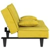 Sofa-lova, geltonos spalvos, aksomas