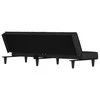 Sofa-lova, juodos spalvos, aksomas