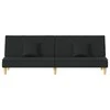Sofa-lova, juodos spalvos, audinys