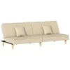 Sofa-lova, kreminės spalvos, audinys