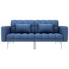Sofa-lova, mėlynos spalvos, audinys