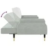 Sofa-lova su pagalvėlėmis, šviesiai pilkos spalvos, aksomas
