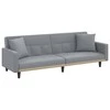 Sofa-lova su pagalvėlėmis, šviesiai pilkos spalvos, audinys