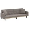 Sofa-lova su pagalvėlėmis, taupe spalvos, audinys