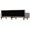 Sofa-lova su pagalvėlėmis, taupe spalvos, audinys