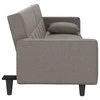 Sofa-lova su pagalvėlėmis, taupe spalvos, audinys