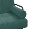 Sofa-lova su porankiais, tamsiai žalios spalvos, aksomas