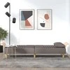 Sofa-lova su porankiais, taupe spalvos, audinys