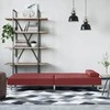 Sofa-lova su puodelių laikikliais, raudonojo vyno, dirbtinė oda