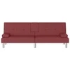 Sofa-lova su puodelių laikikliais, raudonojo vyno, dirbtinė oda