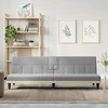 Sofa-lova su puodelių laikikliais, šviesiai pilka, audinys